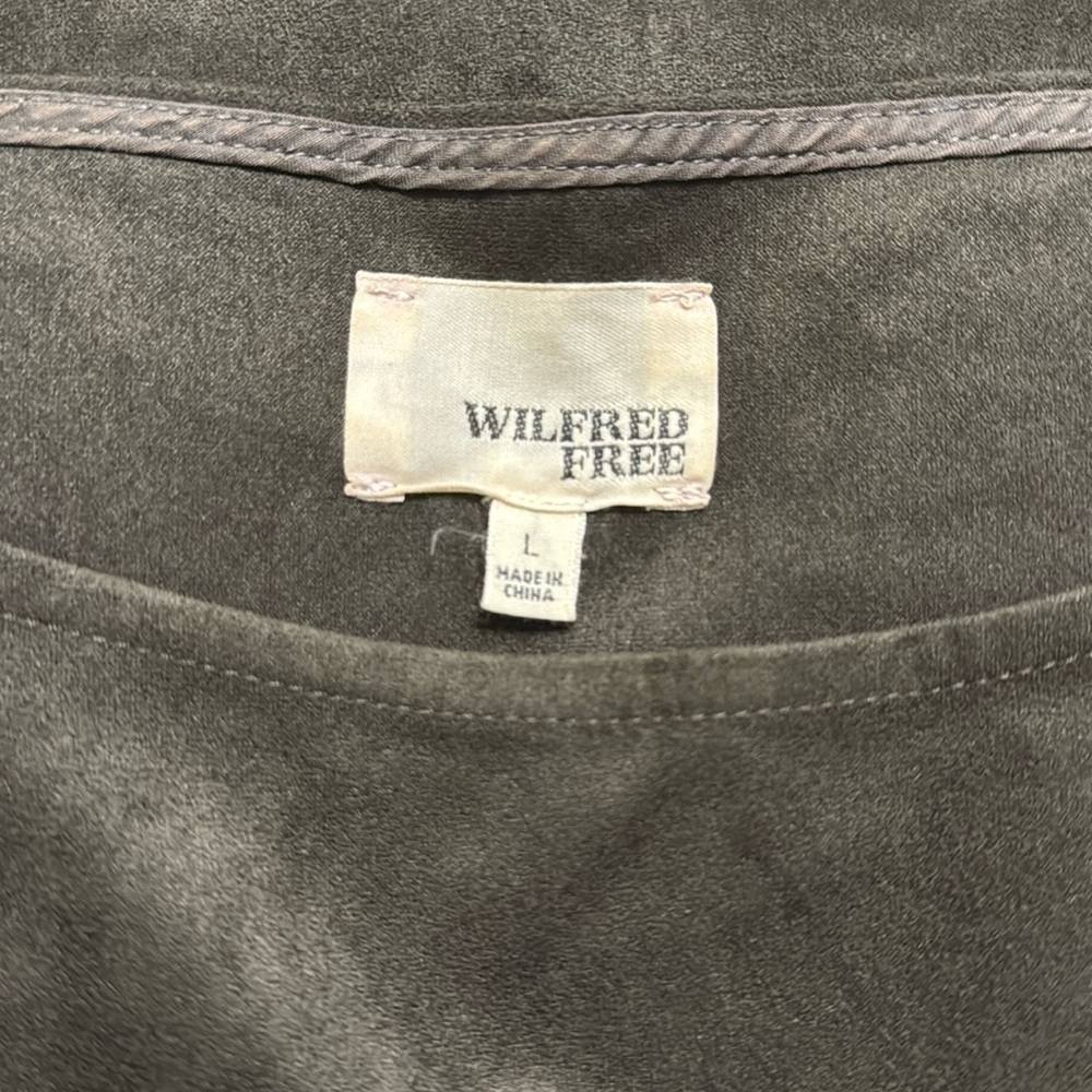 Wilfred Free Nori dress in gray - cap sleeve midi - Picture 5 of 6